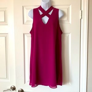 Magenta Mini Dress